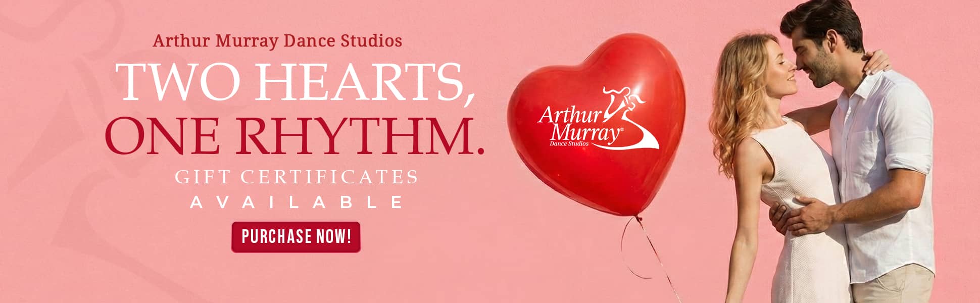 Valentines Day Dance Lesson Gift Certificates Arthur Murray Valentine's Day dance lesson gift certificates at Arthur Murray Dance Studios. Two Hearts, One Rhythm.